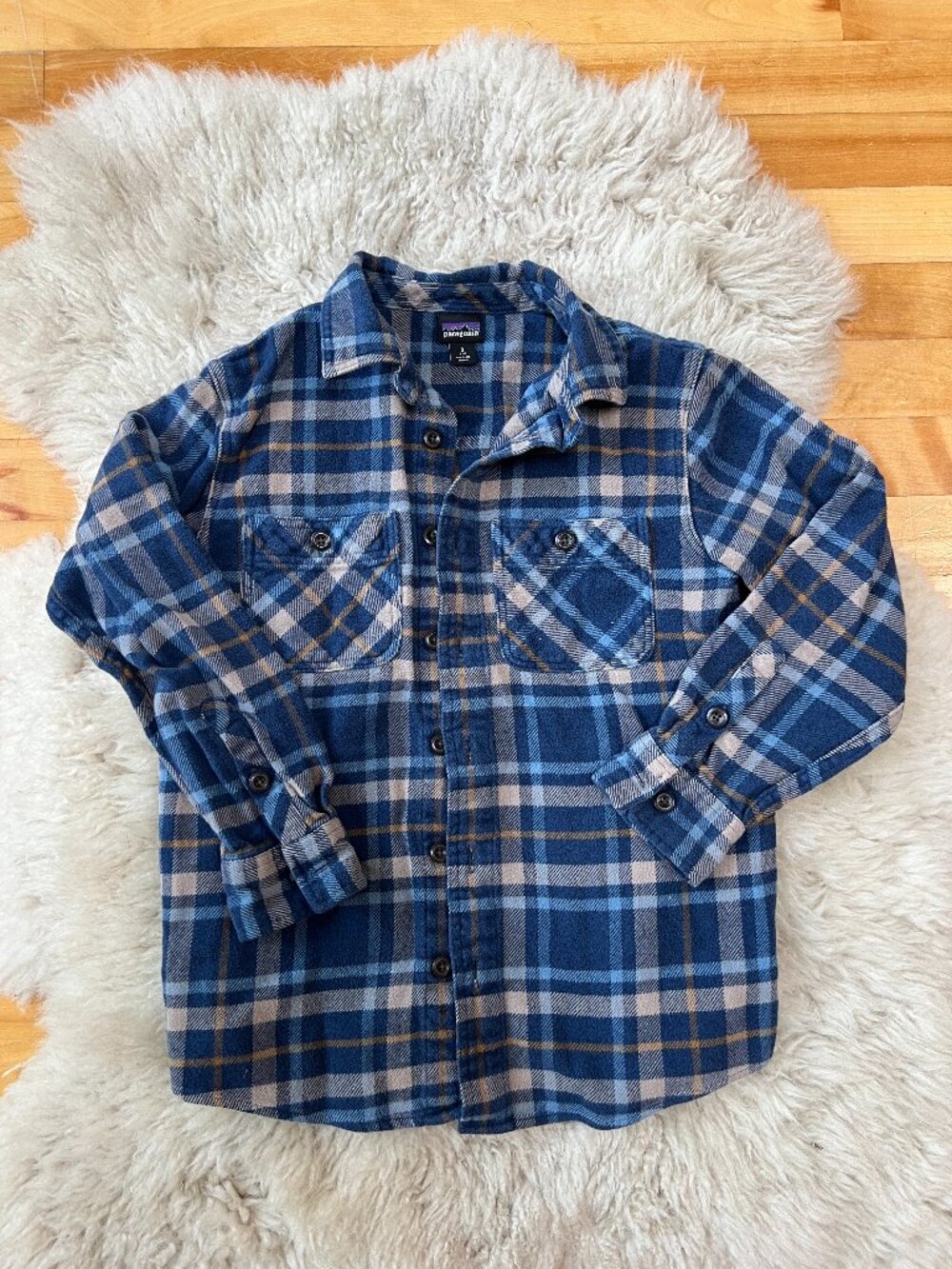 Patagonia Fjord Flannel - Kids Size Small (7-8)
